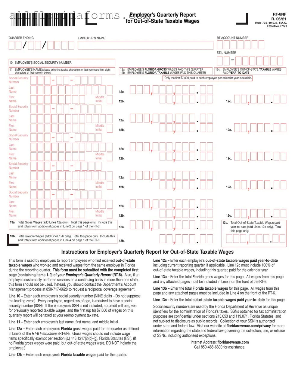 Florida Form in PDF