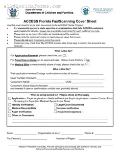 Access Florida Fax Form in PDF