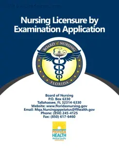 Florida Board Nursing Application Form in PDF