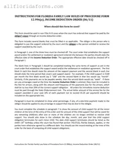 Florida Order Form in PDF