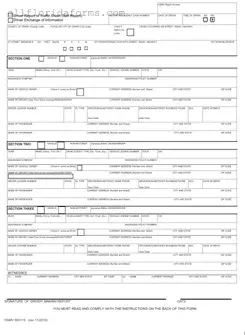 Florida Traffic Crash Report Form in PDF